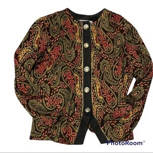 Vintage | Pablo Collection Paisley Tapestry Jacket Dark Academia Whimsigoth 10